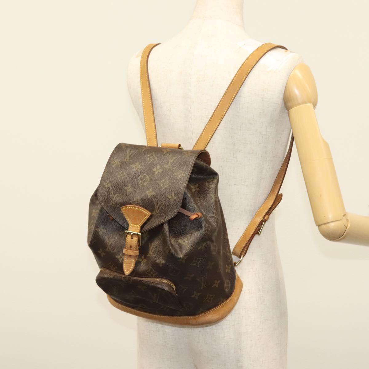 LOUIS VUITTON Monogram Montsouris MM Backpack M51136 LV Auth ep10374