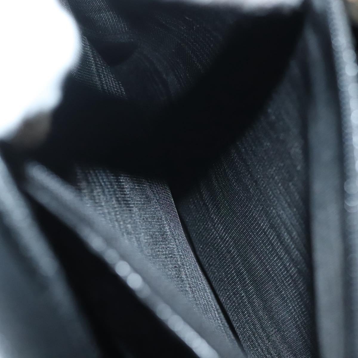 GUCCI Bamboo Hand Bag Suede Black Gold 002 1186 0260 Auth ep10379