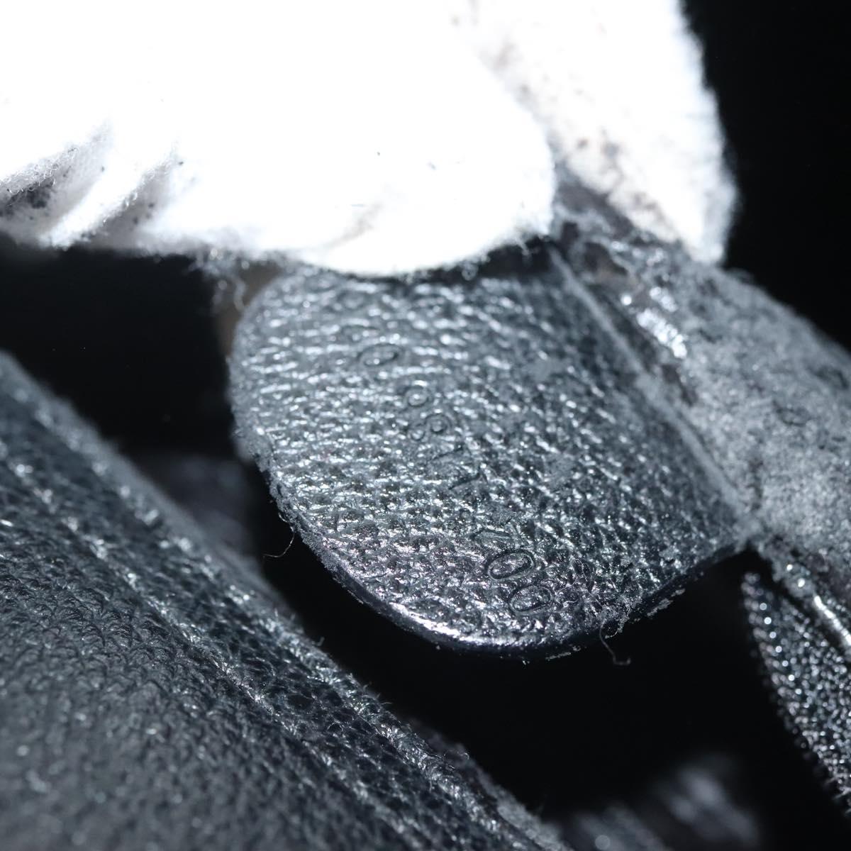 GUCCI Bamboo Hand Bag Suede Black Gold 002 1186 0260 Auth ep10379