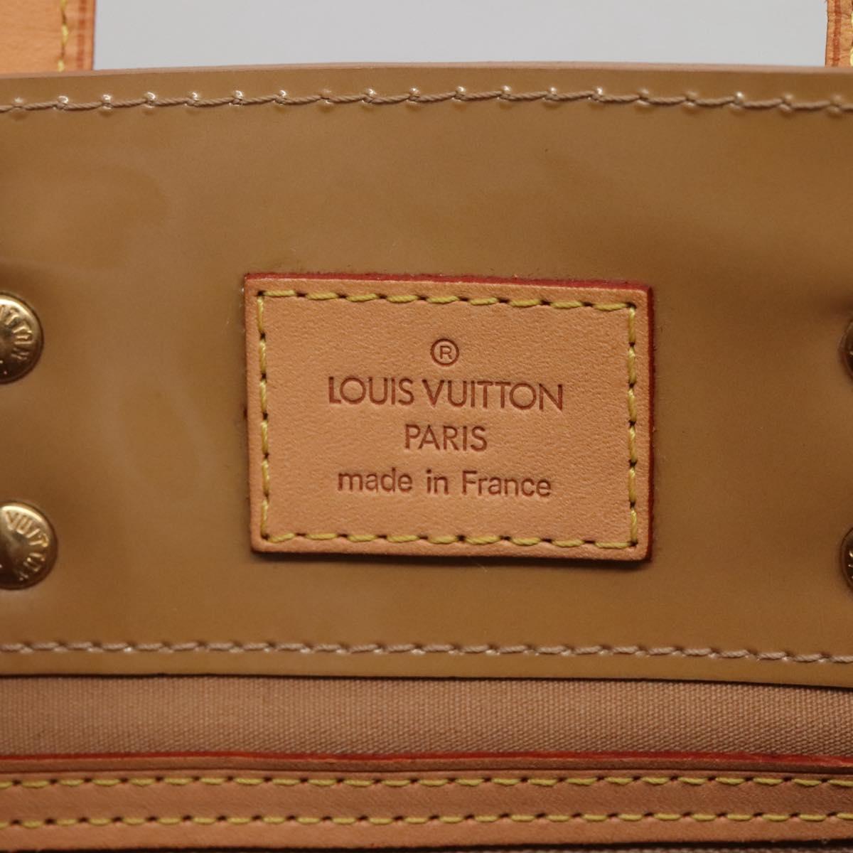 LOUIS VUITTON Monogram Vernis Reade PM Hand Bag Noisette M91334 LV Auth ep10399