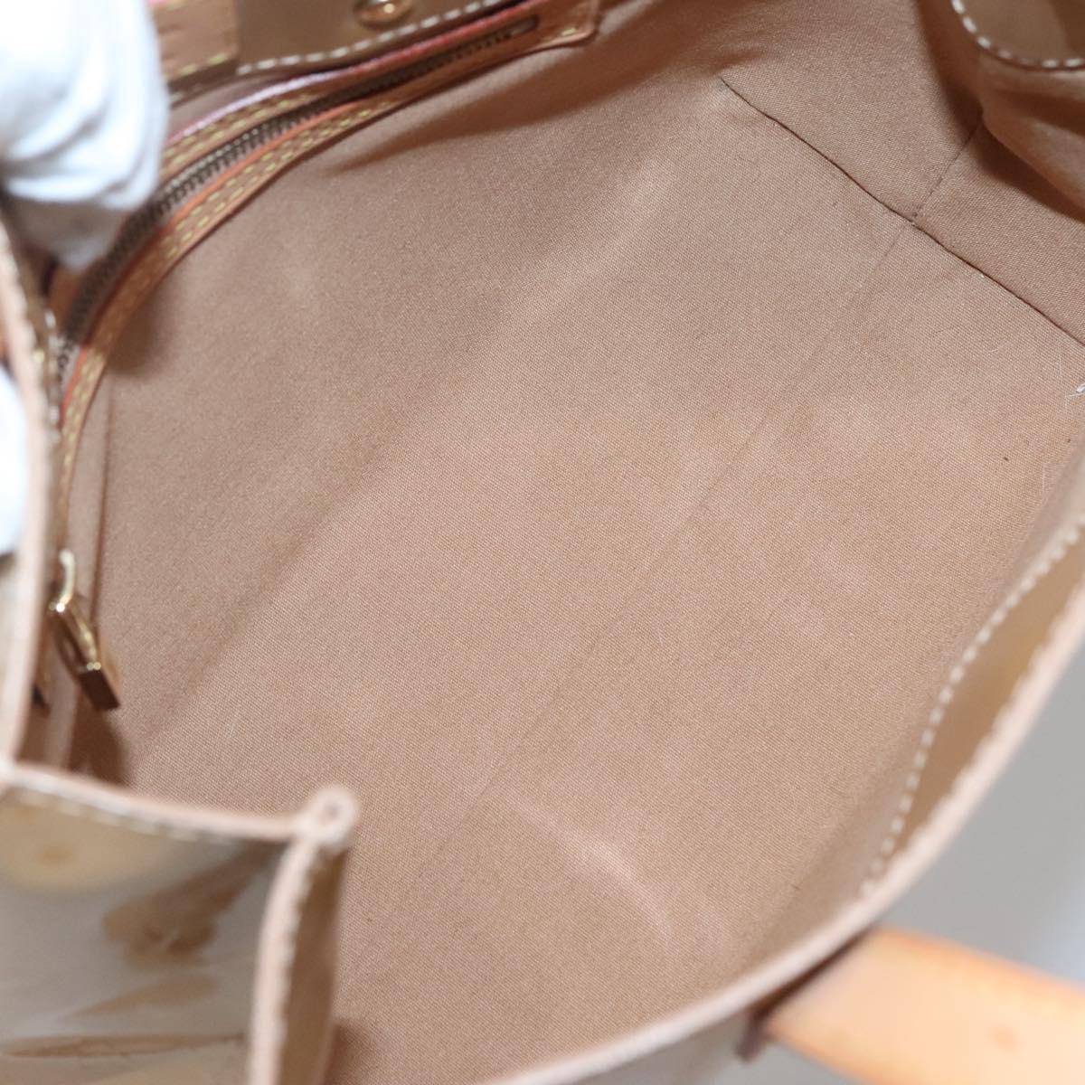 LOUIS VUITTON Monogram Vernis Reade PM Hand Bag Noisette M91334 LV Auth ep10399