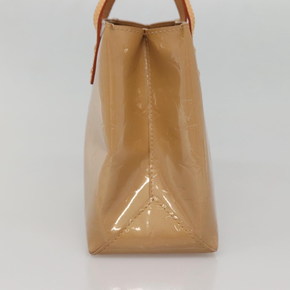 LOUIS VUITTON Monogram Vernis Reade PM Hand Bag Noisette M91334 LV Auth ep10399