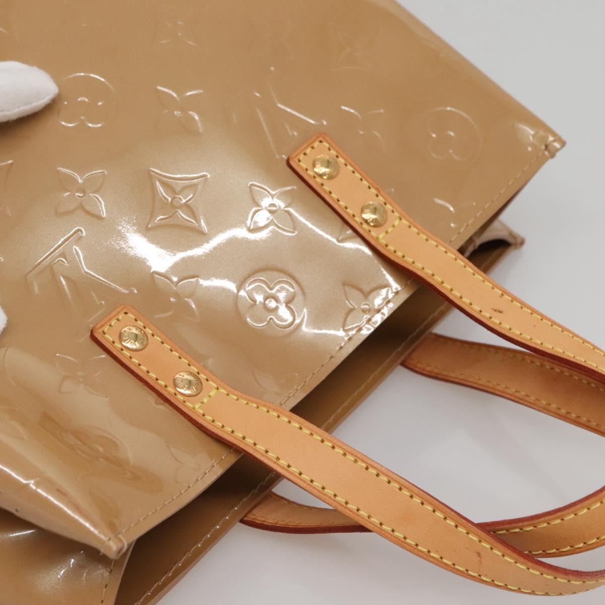 LOUIS VUITTON Monogram Vernis Reade PM Hand Bag Noisette M91334 LV Auth ep10399