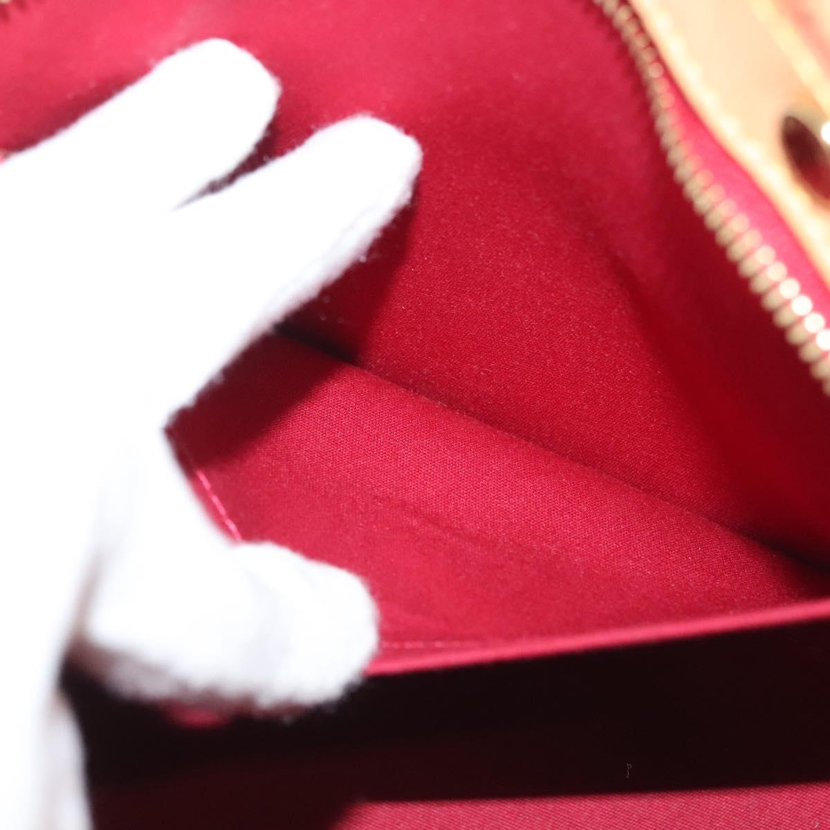 LOUIS VUITTON Monogram Vernis Brea PM Hand Bag Red M91623 LV Auth ep10407