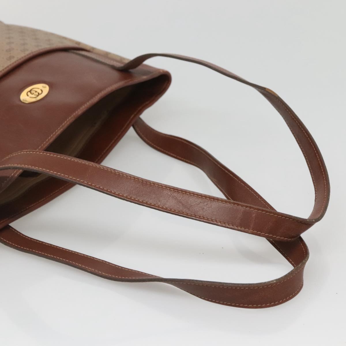 GUCCI Micro GG Supreme Tote Bag PVC Beige Gold 002 37 0035 Auth ep10439