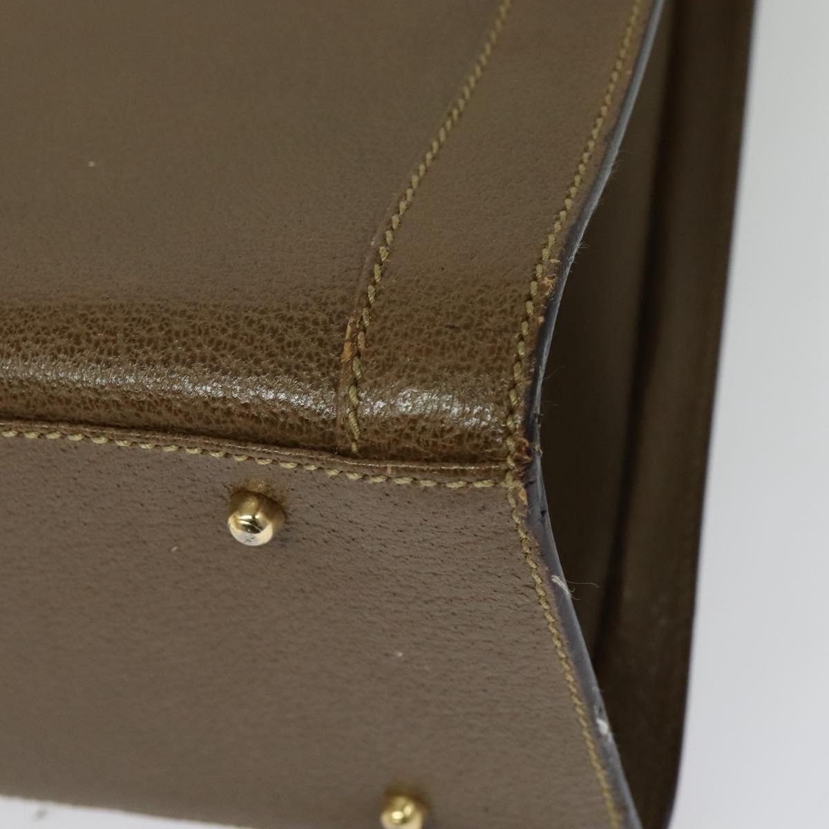 GUCCI Bamboo Hand Bag Leather Brown Gold 002 1186 0259 Auth ep10461