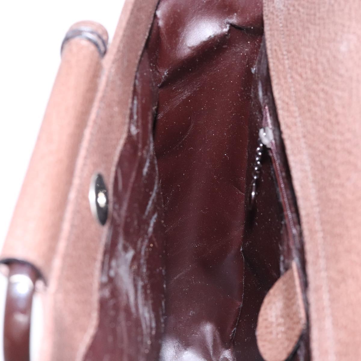 GUCCI Bamboo Hand Bag Leather Dark Brown 002 1118 0462 Auth ep10462