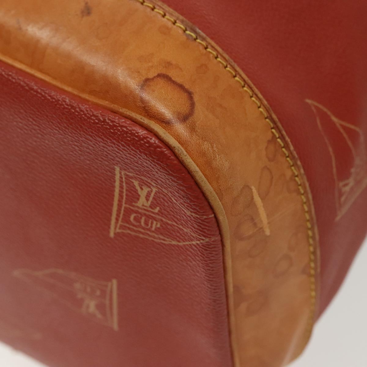 LOUIS VUITTON LV cup Saint Tropez Shoulder Bag Red M80026 LV Auth ep10503