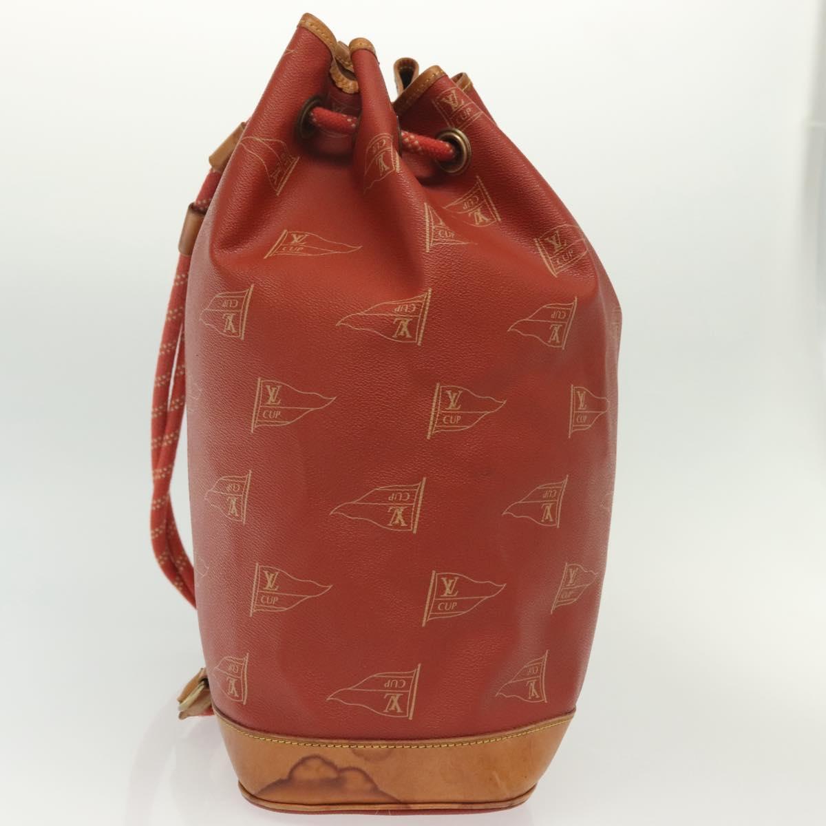 LOUIS VUITTON LV cup Saint Tropez Shoulder Bag Red M80026 LV Auth ep10503