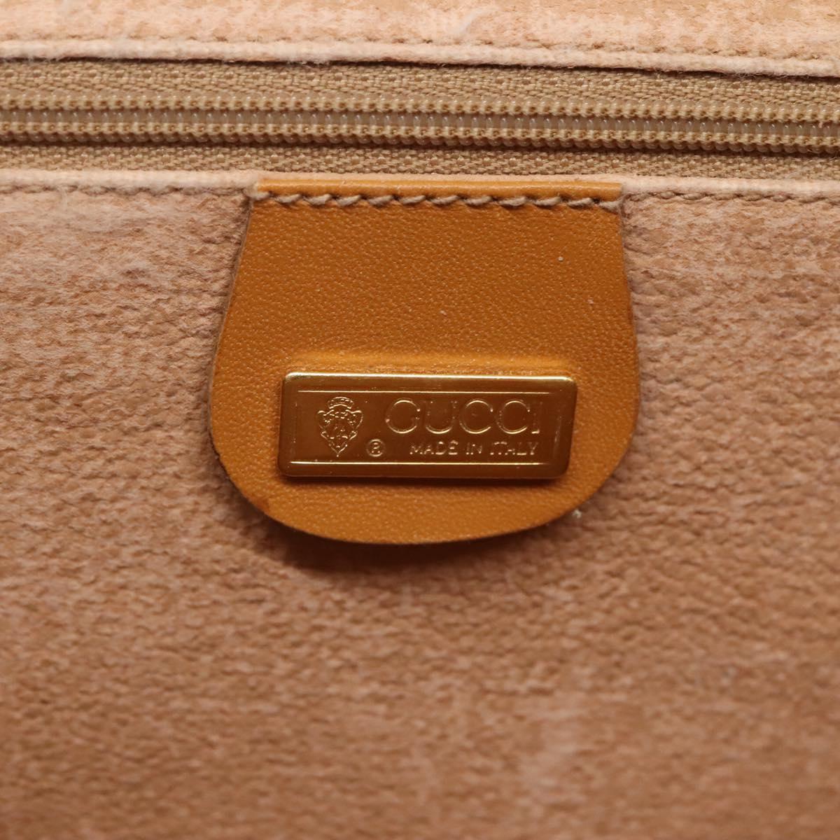 GUCCI Micro GG Supreme Shoulder Bag PVC Beige Gold 004 58 0264 Auth ep10535