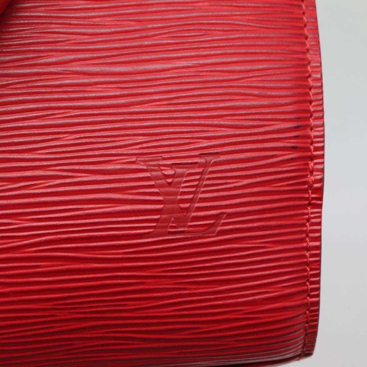 LOUIS VUITTON Epi Pont Neuf Hand Bag Red M52057 LV Auth ep10536