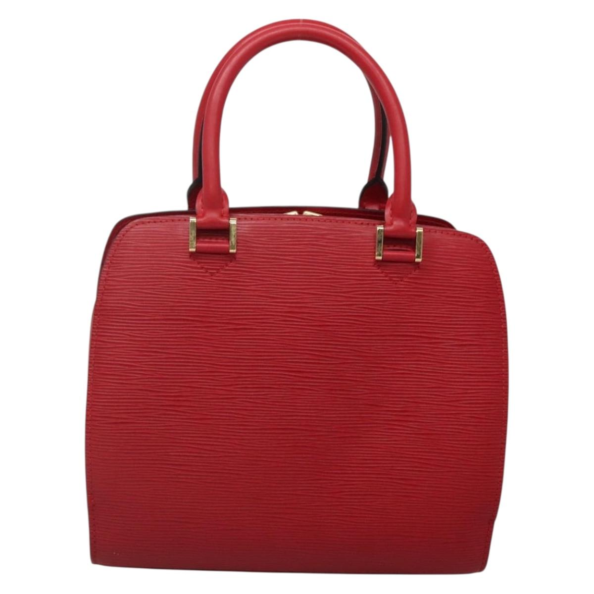 LOUIS VUITTON Epi Pont Neuf Hand Bag Red M52057 LV Auth ep10536