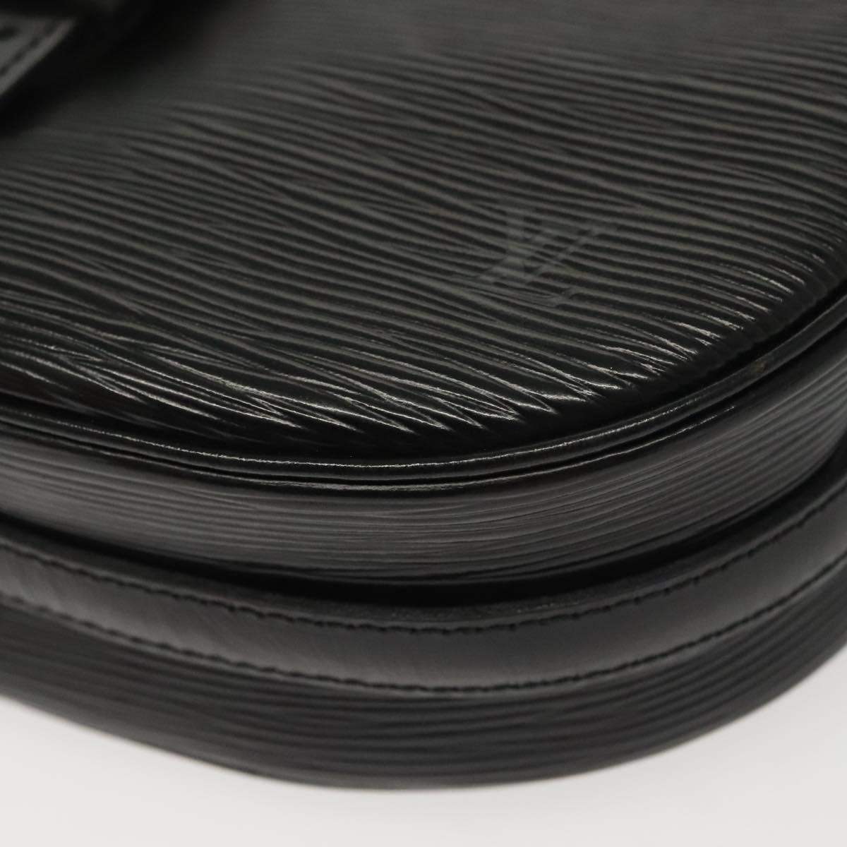 LOUIS VUITTON Epi Jeune Fille MM Shoulder Bag Black M52152 LV Auth ep10540