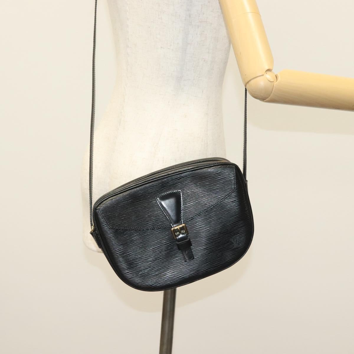 LOUIS VUITTON Epi Jeune Fille MM Shoulder Bag Black M52152 LV Auth ep10540