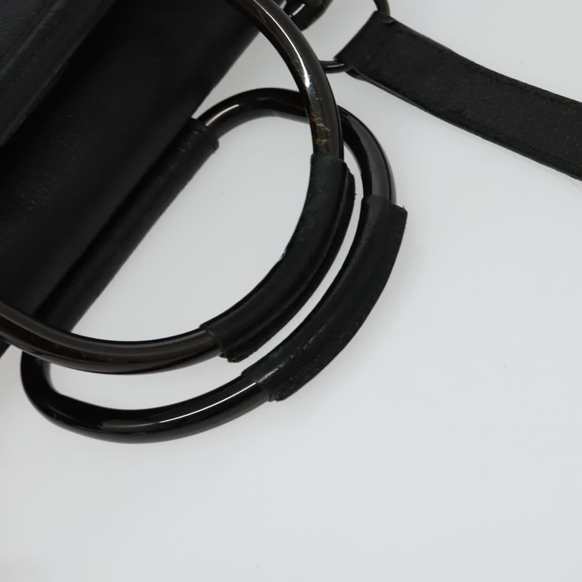 GUCCI Hand Bag Leather 2way Black 000 2058 0307 6 Auth ep10542