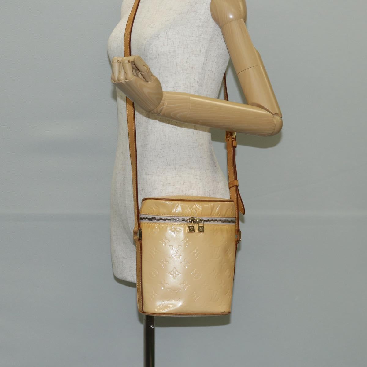LOUIS VUITTON Vernis Sullivan Vertical Bag Marshmallow Pink M91298 Auth ep10572