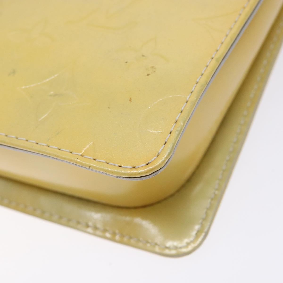 LOUIS VUITTON Monogram Vernis Motto Accessory Pouch Gris M91030 LV Auth ep10575