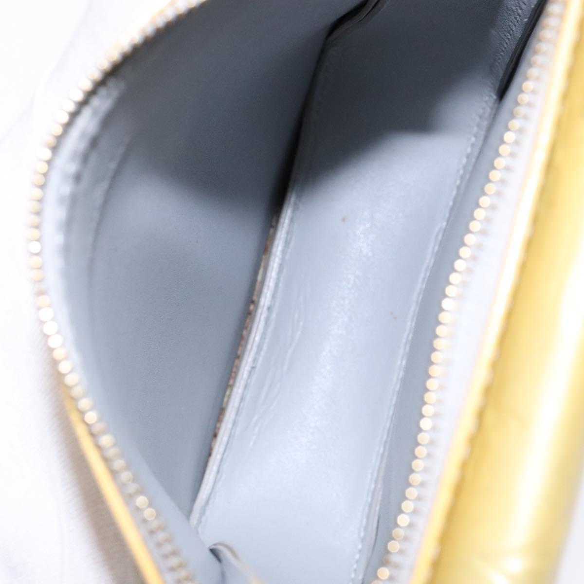 LOUIS VUITTON Monogram Vernis Motto Accessory Pouch Gris M91030 LV Auth ep10575