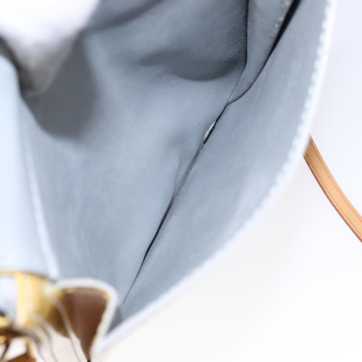 LOUIS VUITTON Monogram Vernis Motto Accessory Pouch Gris M91030 LV Auth ep10575