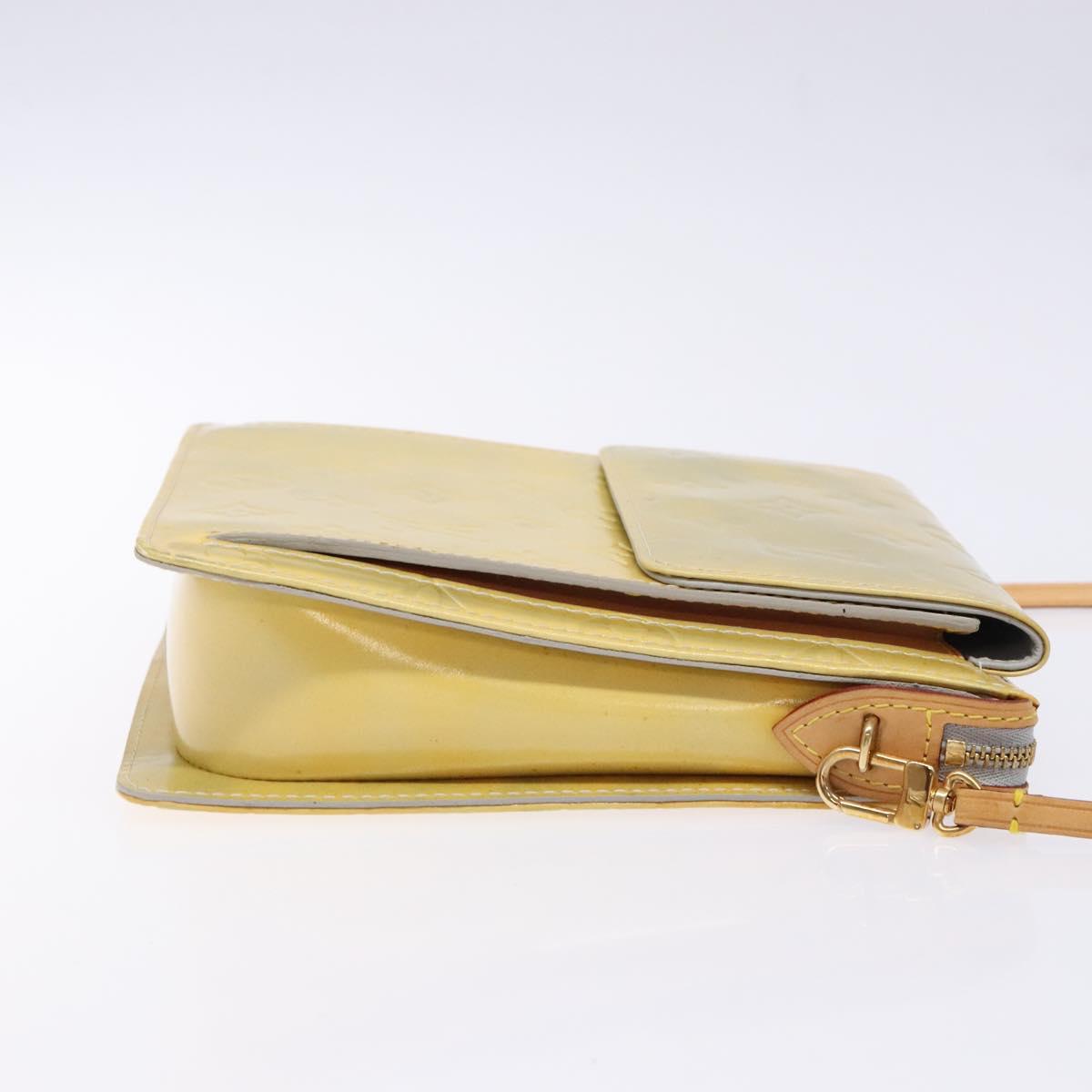 LOUIS VUITTON Monogram Vernis Motto Accessory Pouch Gris M91030 LV Auth ep10575