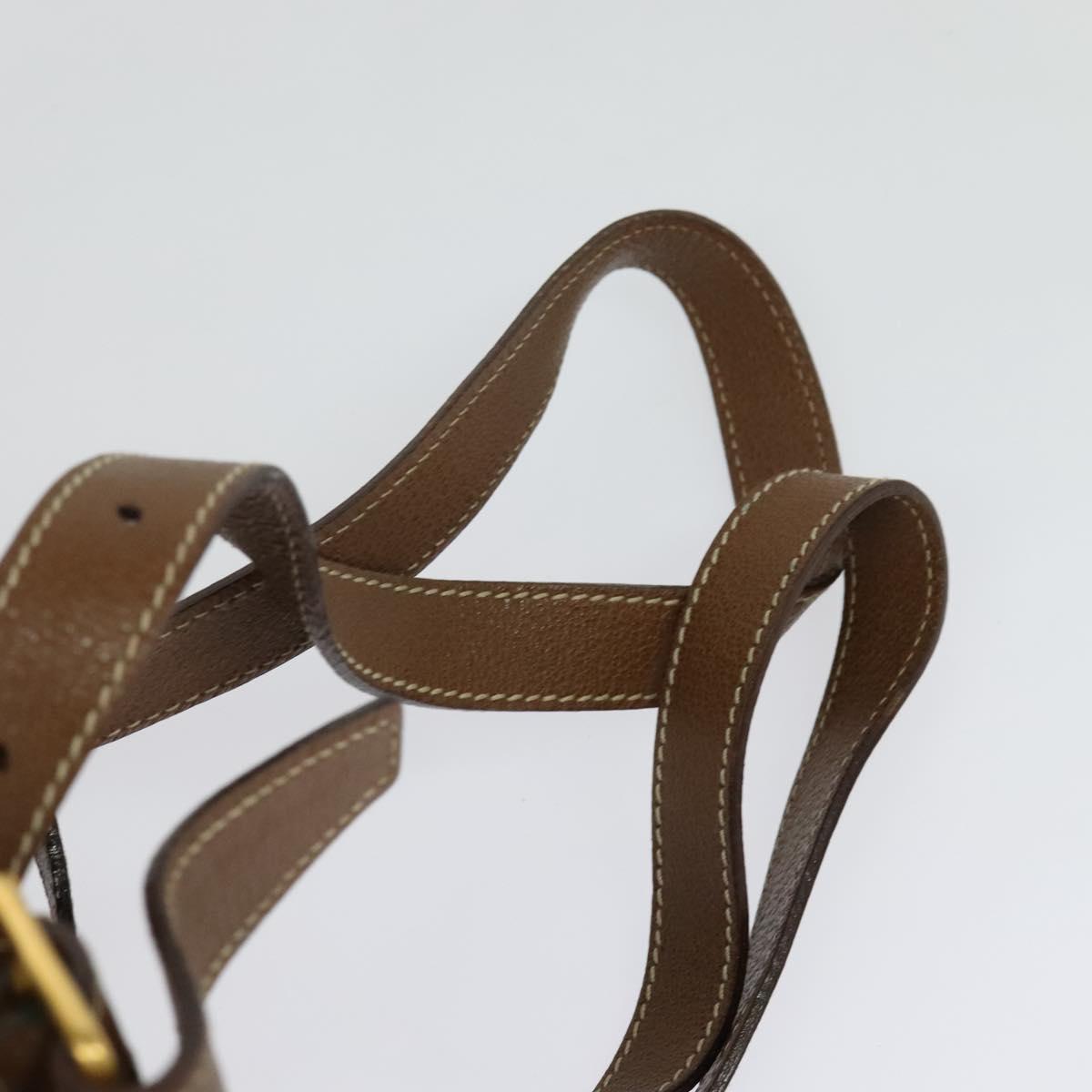 GUCCI Bamboo Backpack Suede Brown Gold 003 58 0030 Auth ep10582