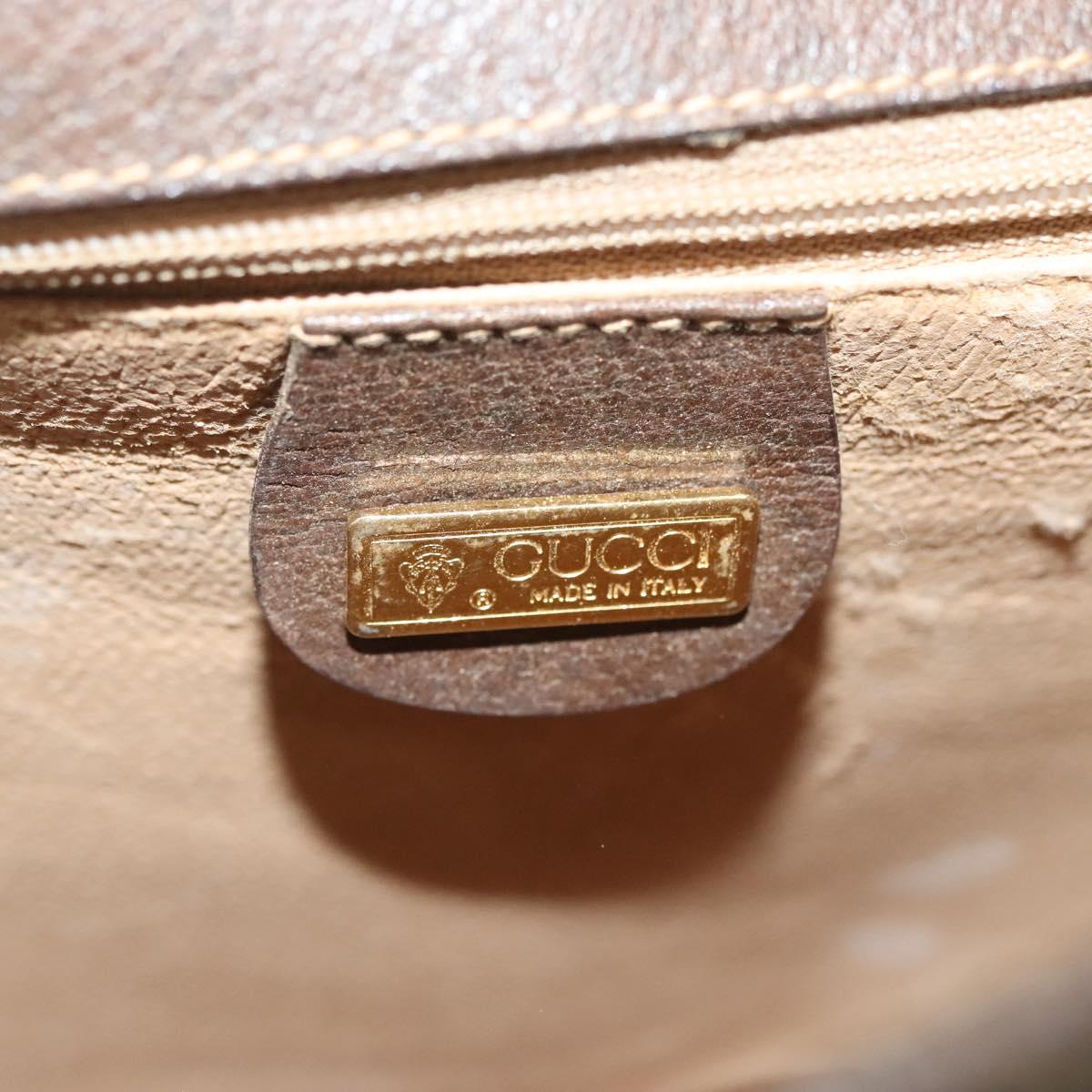 GUCCI GG Supreme Web Sherry Line Bag PVC Beige Gold 001 113 0551 Auth ep10586