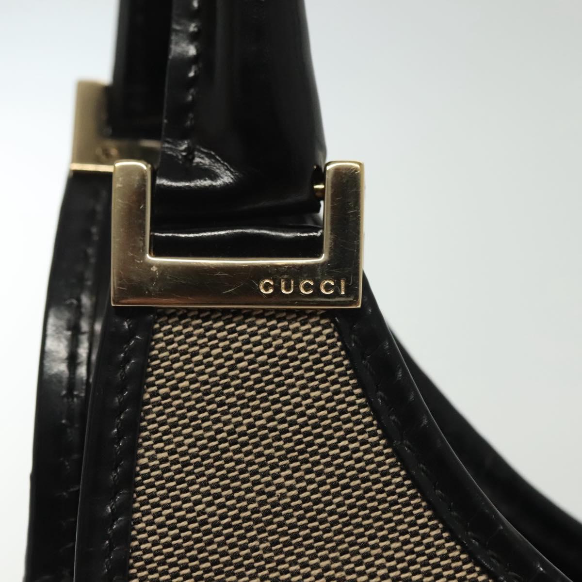 GUCCI GG Canvas Jackie Hand Bag Beige Gold 002 1067 Auth ep10589