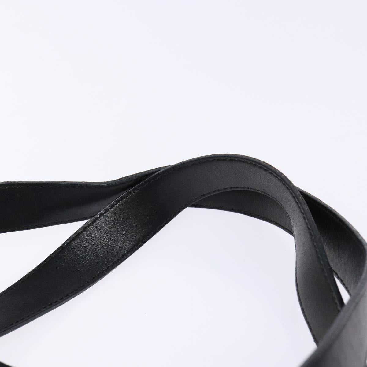 FENDI Tote Bag Nylon Black Gold Auth ep10599