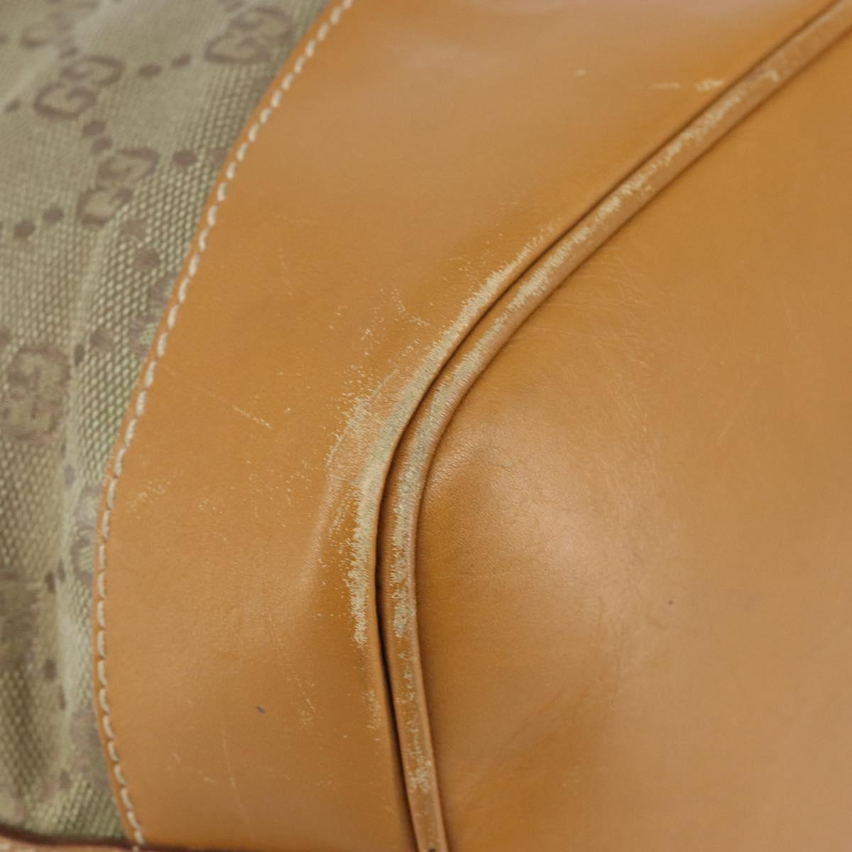 GUCCI GG Canvas Shoulder Bag Beige Gold 001 854 1627 Auth ep10612