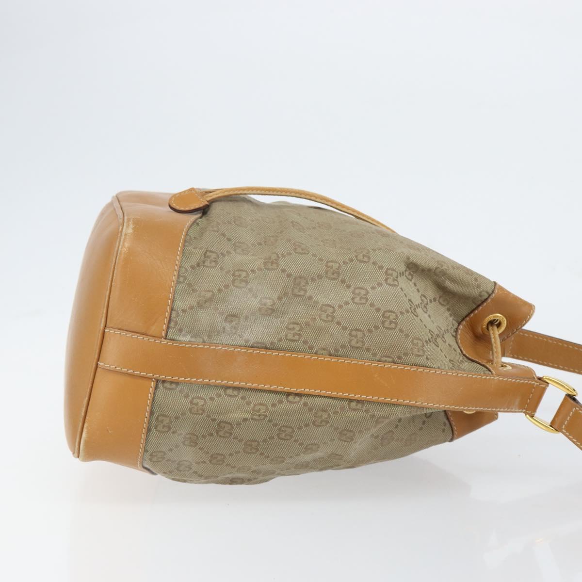 GUCCI GG Canvas Shoulder Bag Beige Gold 001 854 1627 Auth ep10612