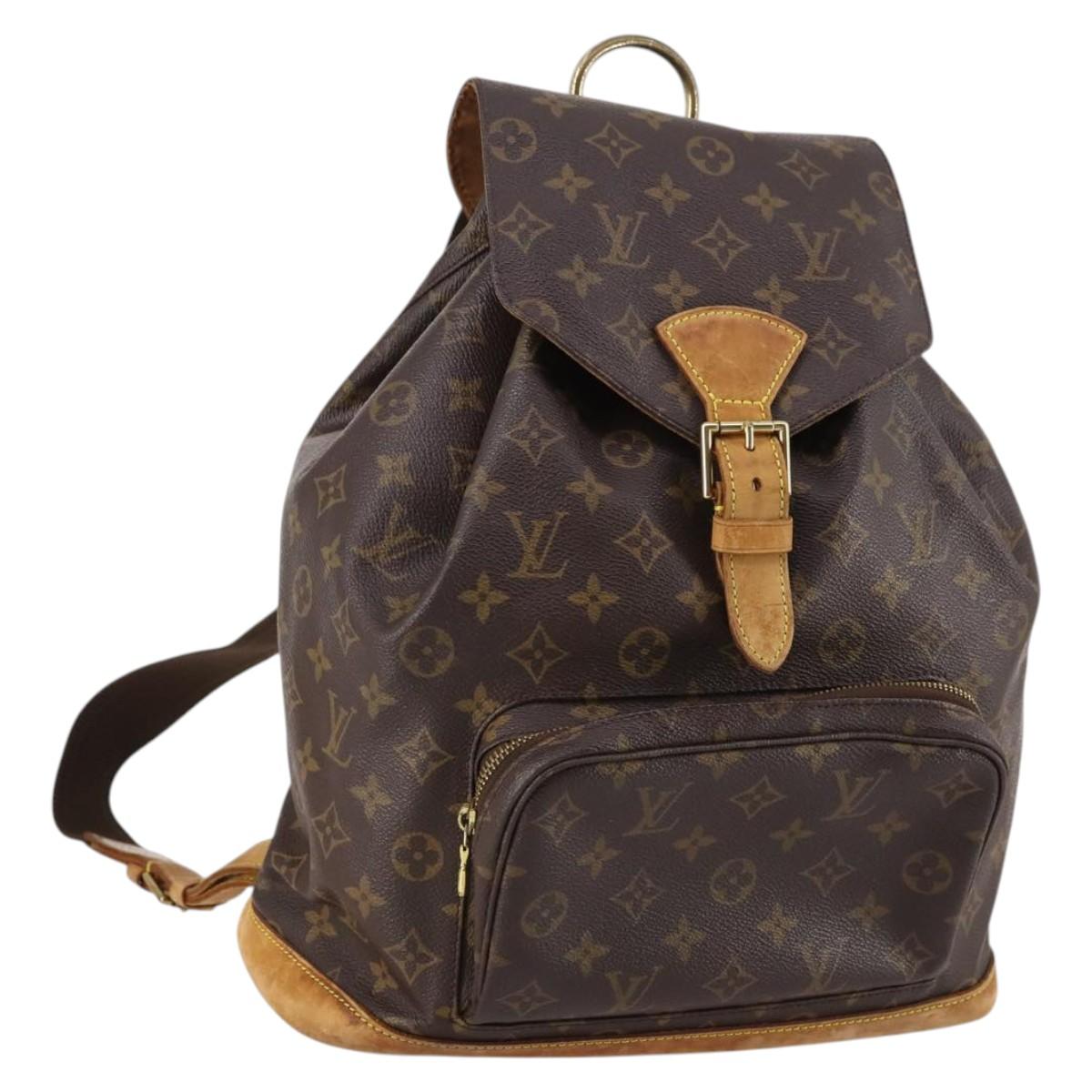 LOUIS VUITTON Monogram Montsouris GM Backpack M51135 LV Auth ep10626