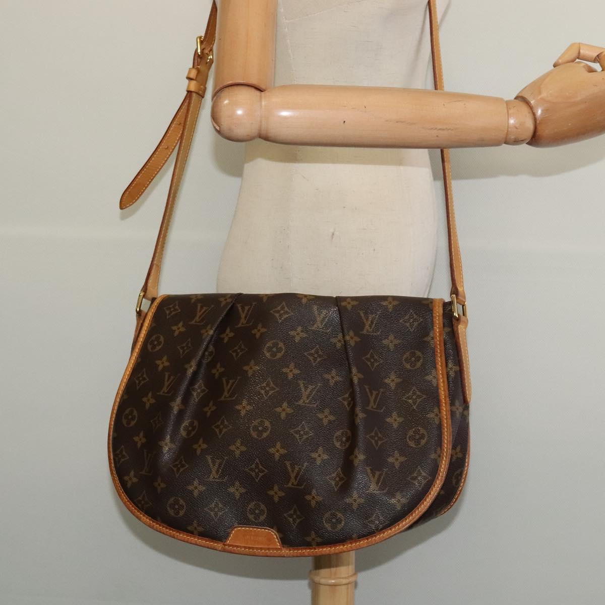 LOUIS VUITTON Monogram Menilmontant MM Shoulder Bag M40473 LV Auth ep10636
