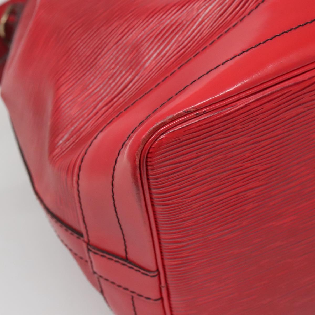 LOUIS VUITTON Epi Noe Shoulder Bag Red M44007 LV Auth ep10660