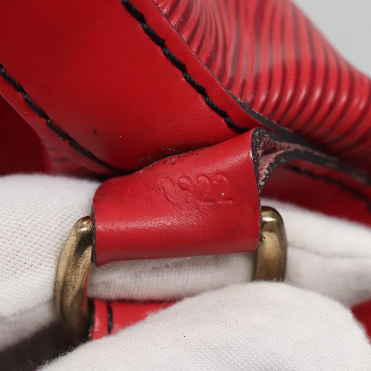 LOUIS VUITTON Epi Noe Shoulder Bag Red M44007 LV Auth ep10660