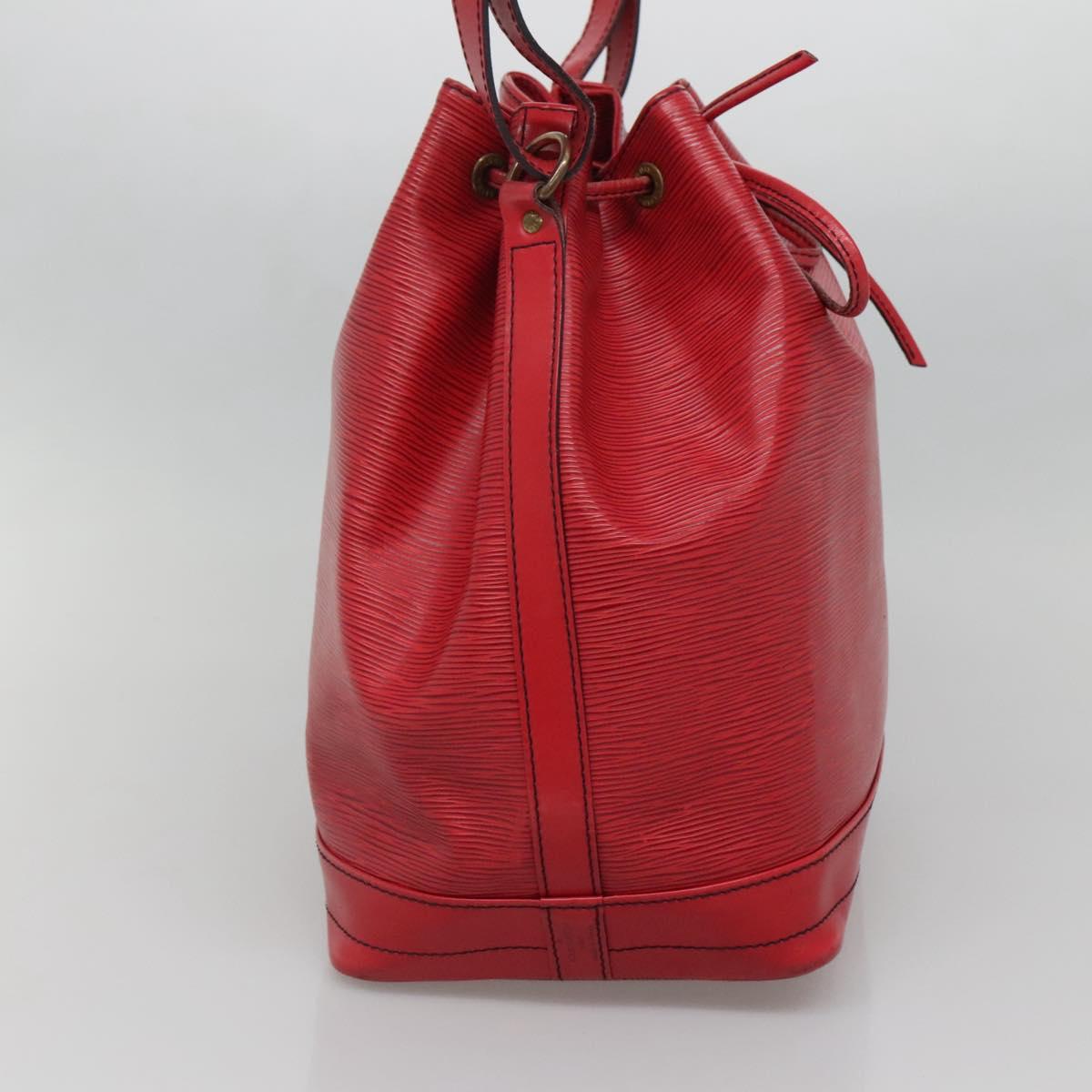 LOUIS VUITTON Epi Noe Shoulder Bag Red M44007 LV Auth ep10660
