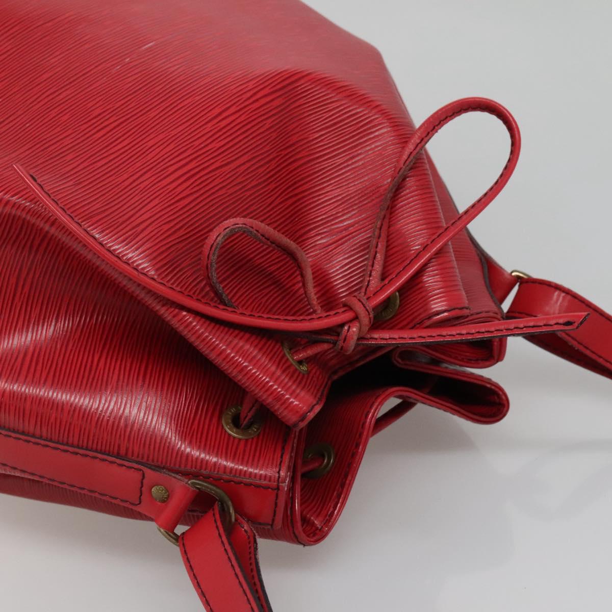 LOUIS VUITTON Epi Noe Shoulder Bag Red M44007 LV Auth ep10660