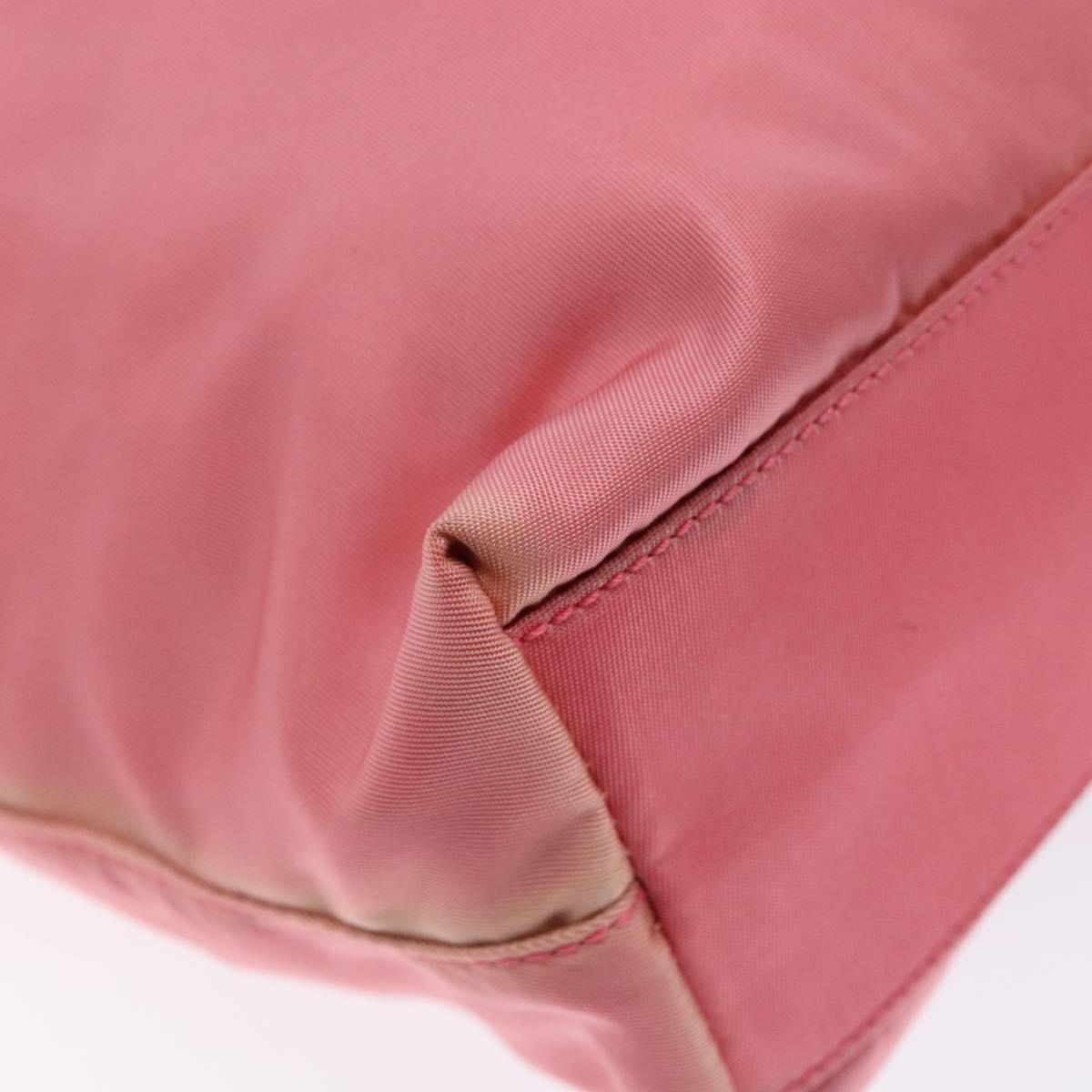 PRADA Hand Bag Nylon Pink Auth ep10674