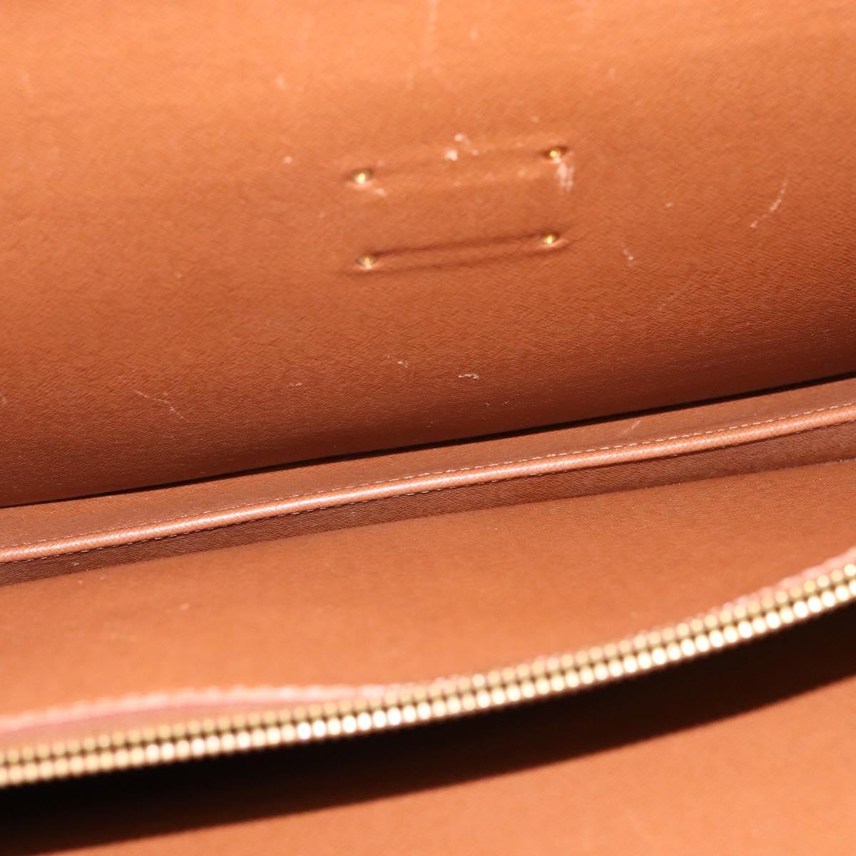 LOUIS VUITTON Monogram Serviette Fermoir Business Bag M53305 LV Auth ep10677