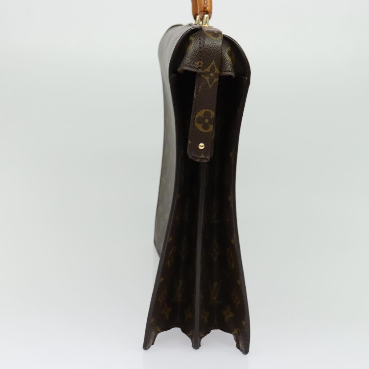 LOUIS VUITTON Monogram Serviette Fermoir Business Bag M53305 LV Auth ep10677
