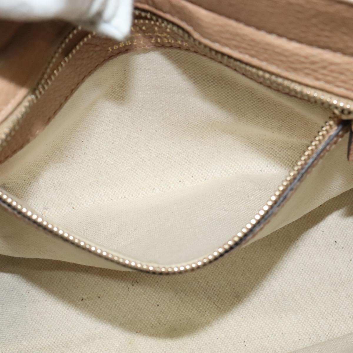 GUCCI Mini Swing Hand Bag Canvas 2way White Gold Auth ep10692