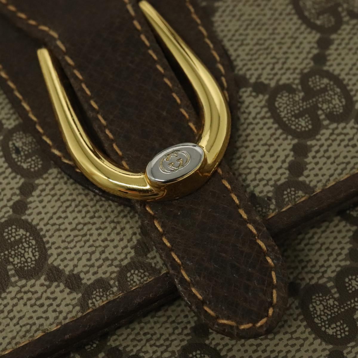 GUCCI GG Supreme Shoulder Bag PVC Beige Gold 904 02 050 Auth ep10698