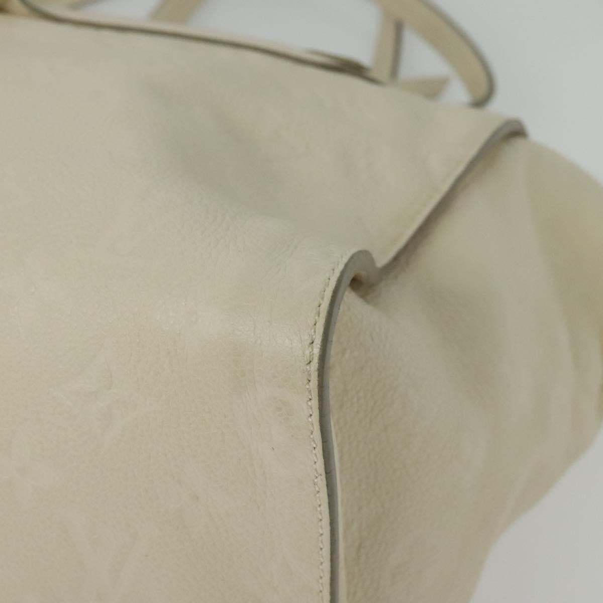 LOUIS VUITTON Monogram Empreinte Lumineuse PM Bag 2way White M93411 Auth ep10722