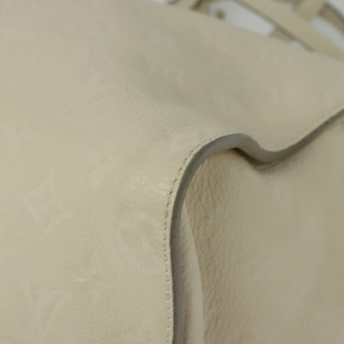 LOUIS VUITTON Monogram Empreinte Lumineuse PM Bag 2way White M93411 Auth ep10722
