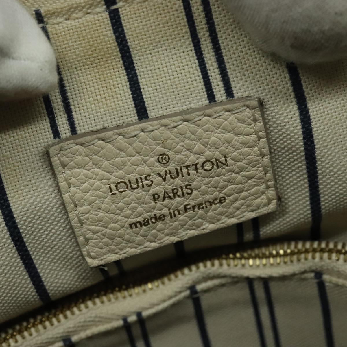 LOUIS VUITTON Monogram Empreinte Lumineuse PM Bag 2way White M93411 Auth ep10722