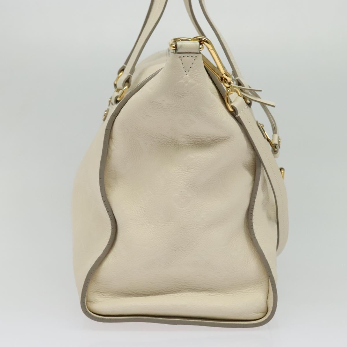 LOUIS VUITTON Monogram Empreinte Lumineuse PM Bag 2way White M93411 Auth ep10722