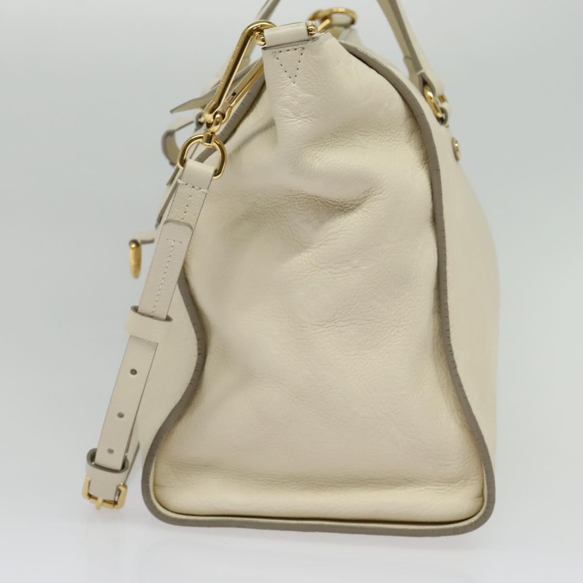LOUIS VUITTON Monogram Empreinte Lumineuse PM Bag 2way White M93411 Auth ep10722