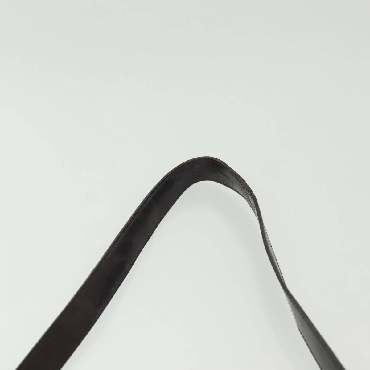 GUCCI Bamboo Hand Bag Nylon 2way Black Silver 000 0538 Auth ep10728