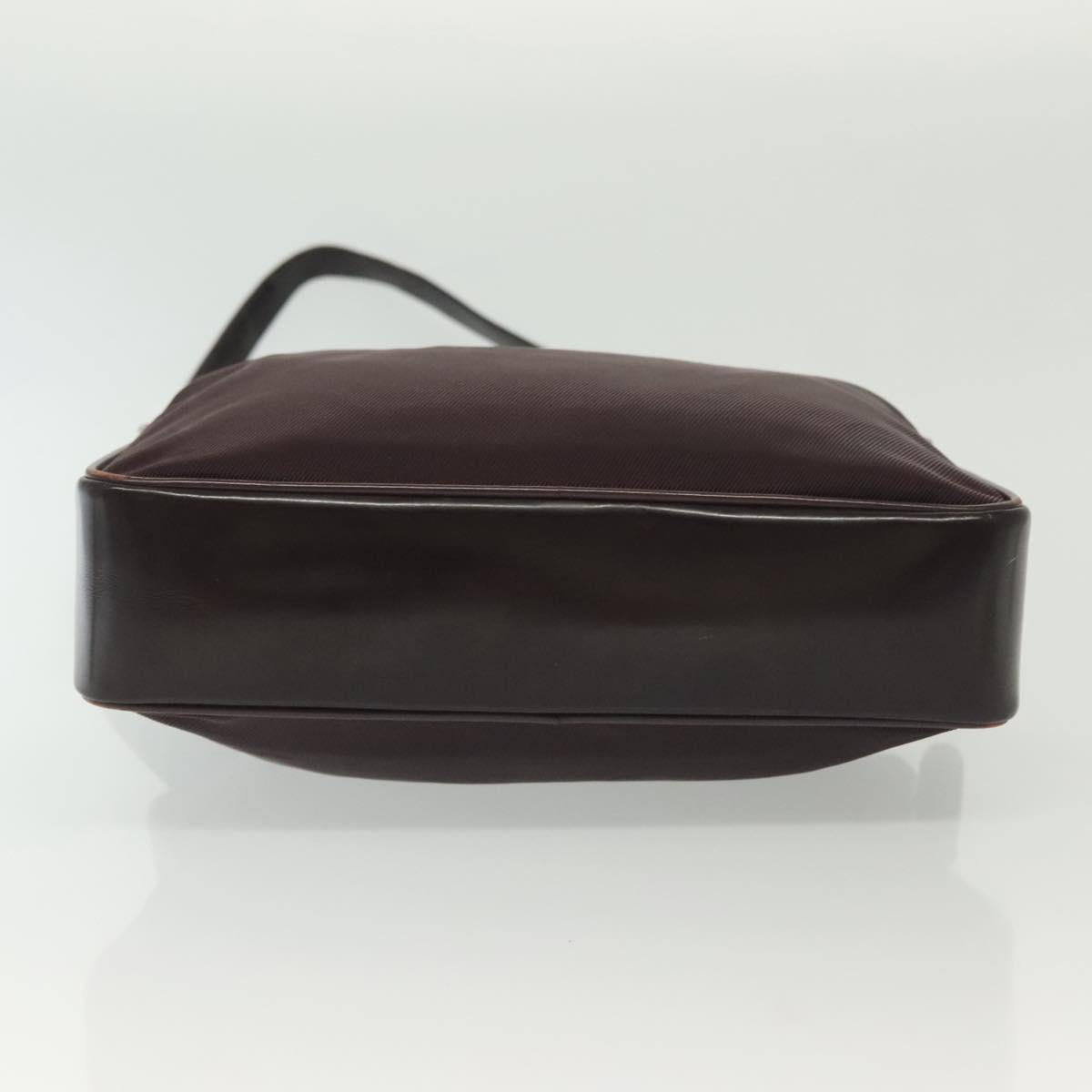 GUCCI Bamboo Hand Bag Nylon 2way Black Silver 000 0538 Auth ep10728