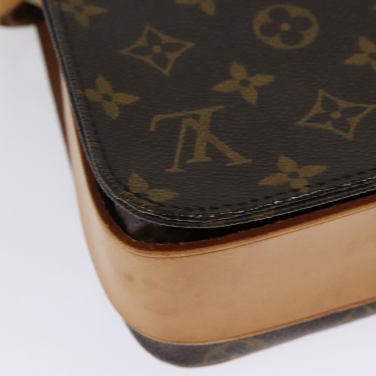 LOUIS VUITTON Monogram Cartouchiere MM Shoulder Bag M51253 LV Auth ep10730