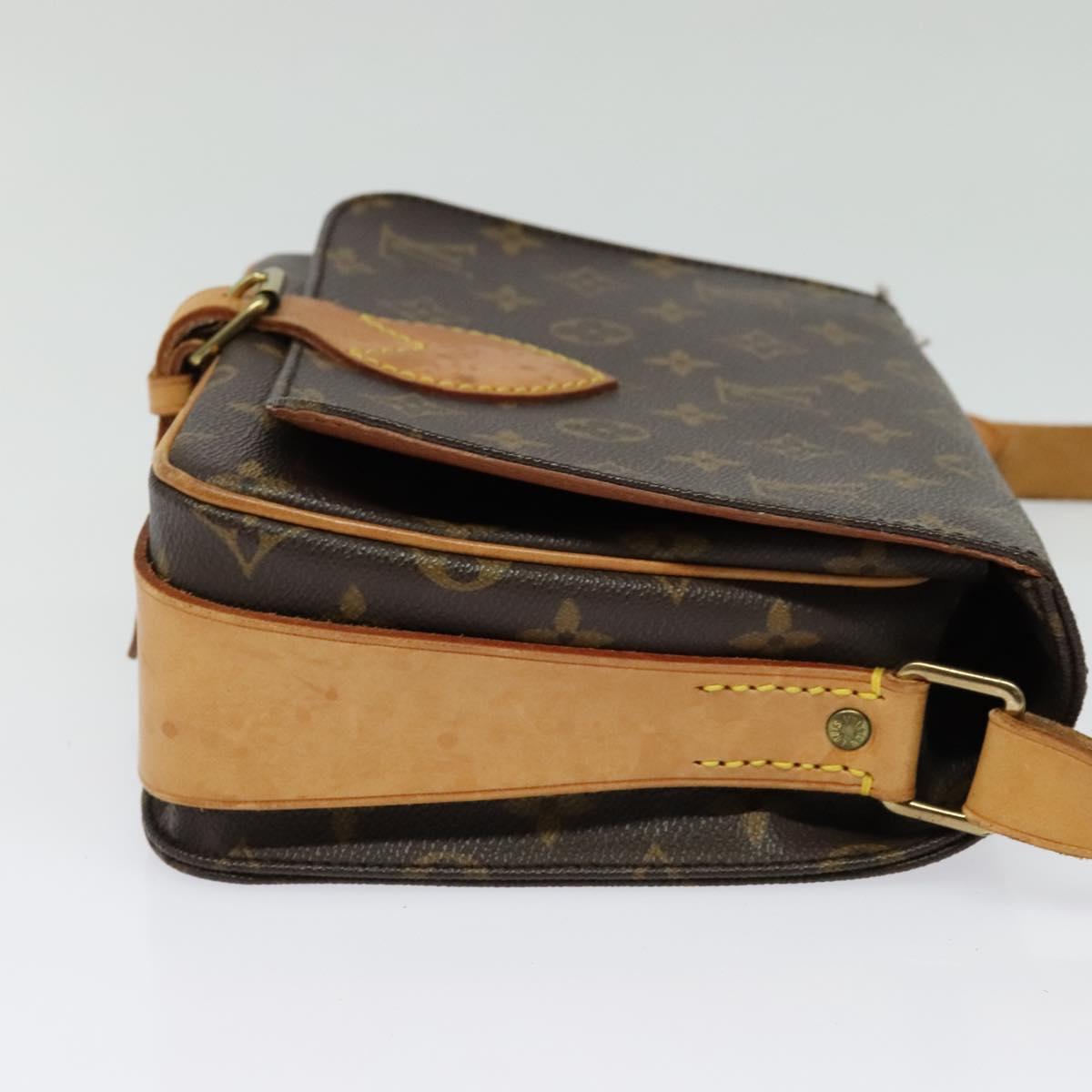 LOUIS VUITTON Monogram Cartouchiere MM Shoulder Bag M51253 LV Auth ep10730